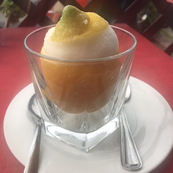 Cafe Milano - Lemon gelato in a real lemon! - Italian Near Me - San Diego, California