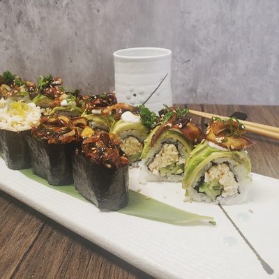 Gorilla Eats Sushi by null