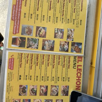 El Lechon - Menu as of April 2026 - Food Trucks Near Me - Commerce City, Colorado El Lechon - Menu as of April 2026 - Food Trucks Near Me - Commerce City, Colorado