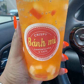 Crispy Banh Mi - Passion fruit tea w/jelly - Vietnamese Near Me - Charlotte, North Carolina Crispy Banh Mi - Passion fruit tea w/jelly - Vietnamese Near Me - Charlotte, North Carolina
