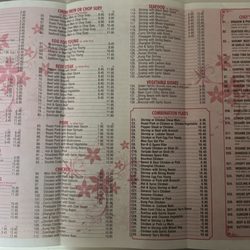 Kings China - Menu as of 4/26/2024