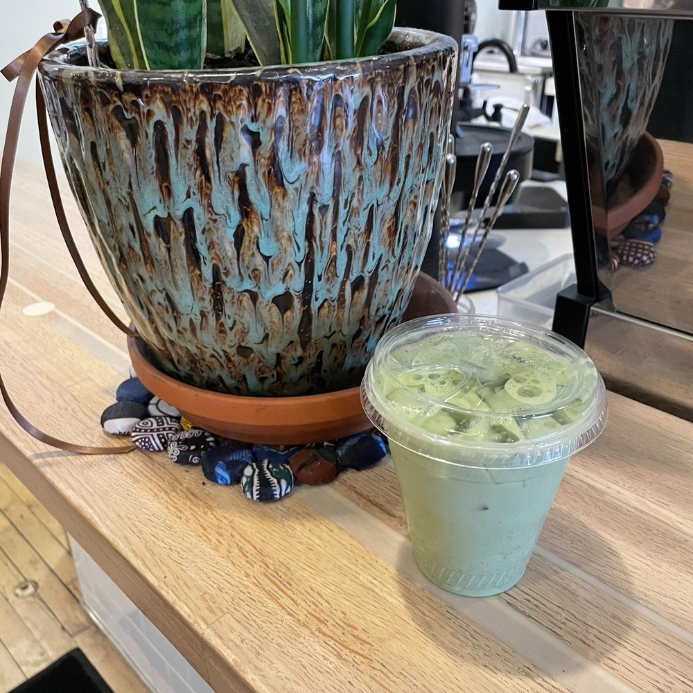 Stovetop Coffee Roasters - Iced matcha with vanilla - Coffee Roasteries Near Me - Grand Rapids, Michigan