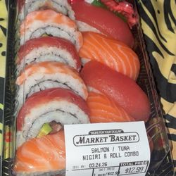 Market Basket - Salmon/Tuna Nigiri/Roll Combo