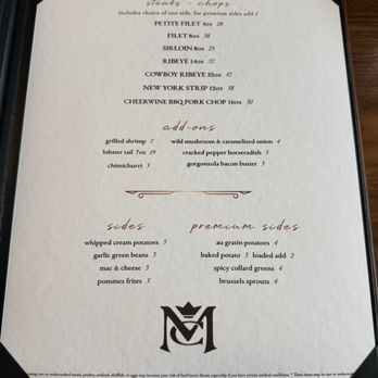 The Mercantile Chophouse - Menu - Steakhouses Near Me - King, North Carolina The Mercantile Chophouse - Menu - Steakhouses Near Me - King, North Carolina