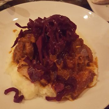 Southbound - Pork Osso Bucco with mashed potatoes and picked red cabbage. $27 - Southern Near Me - Chamblee, Georgia Southbound - Pork Osso Bucco with mashed potatoes and picked red cabbage. $27 - Southern Near Me - Chamblee, Georgia