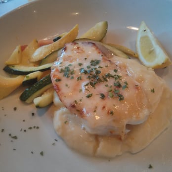 Spaghettini - Parmesan crusted sea bass 4/5 - Italian Near Me - Seal Beach, California