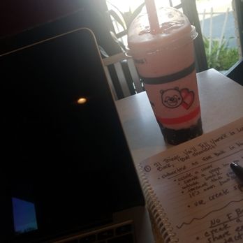 BearyLicious - Decided to try the strawberry slush with milk and boba. OMG SOOOOOO GOOD. - Bubble Tea Near Me - Upland, California BearyLicious - Decided to try the strawberry slush with milk and boba. OMG SOOOOOO GOOD. - Bubble Tea Near Me - Upland, California