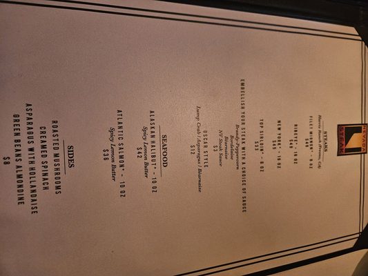 Menu photo 8 Nevada Steak Reno, NV