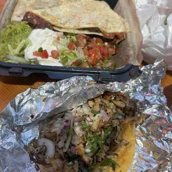 La Taqueria Brand - Chicken taco and steak Quesadilla - Mexican Near Me - Long Beach, California La Taqueria Brand - Chicken taco and steak Quesadilla - Mexican Near Me - Long Beach, California