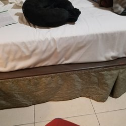Hotel La Estancia - Yeah that's a mattress on a wood slab. Not comfortable at all.