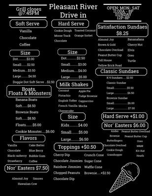 Menu photo 2 Pleasant River Drive In Columbia Falls, ME Menu photo 2 Pleasant River Drive In Columbia Falls, ME