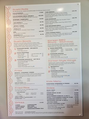 Menu photo 1 Seoul Sushi Wilmington, NC Menu photo 1 Seoul Sushi Wilmington, NC