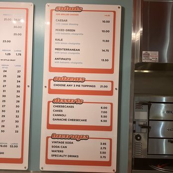 Tomato Pie Pizza Joint - Partial menu - Pizza Near Me - South Pasadena, California