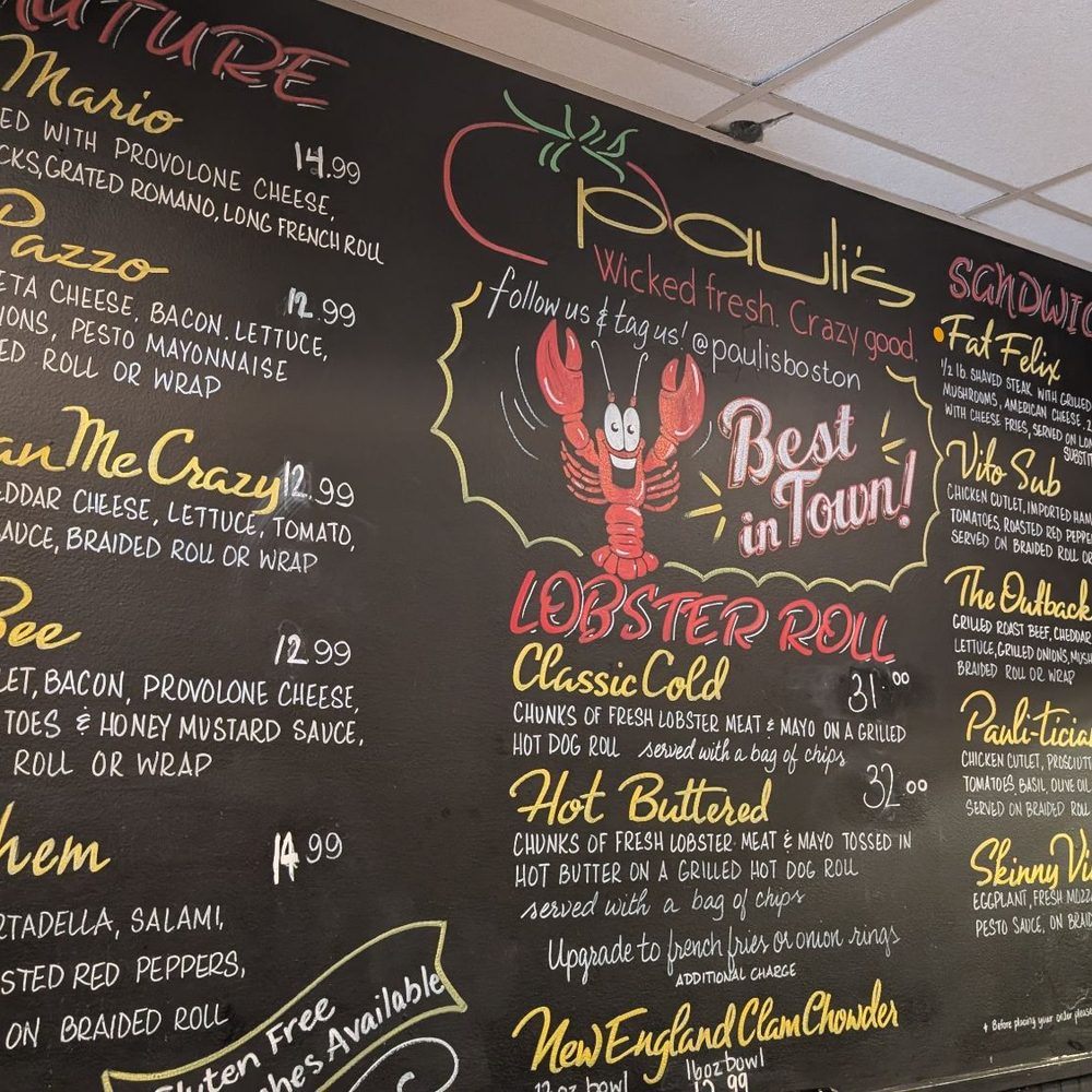 Pauli's - Sandwiches Near Me - Boston, Massachusetts