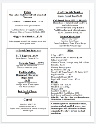 Menu photo 4 Cafe 110 West Odell, IL