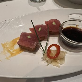 Eddie V's Prime Seafood - Spicy Tuna over Crispy Rice - Seafood Near Me - Paramus, New Jersey Eddie V's Prime Seafood - Spicy Tuna over Crispy Rice - Seafood Near Me - Paramus, New Jersey