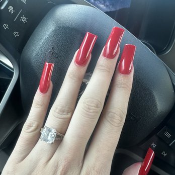 Luxury Nails by Des - Red acrylic - Nail Technicians Near Me - Montebello, California Luxury Nails by Des - Red acrylic - Nail Technicians Near Me - Montebello, California