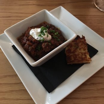 The Library Kitchen & Bar - Venison and Black Angus Chili. - Desserts Near Me - Sapphire, North Carolina