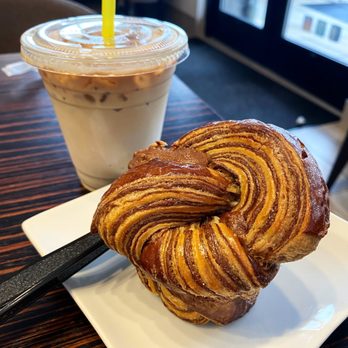 Filicori Zecchini - Nutella brioche and iced small latte - Coffee & Tea Near Me - Potomac, Maryland