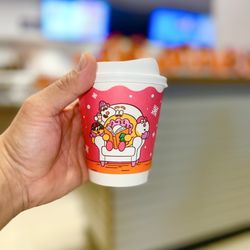 Dunkin' - Just a small coffee to go with my donuts will do just fine.