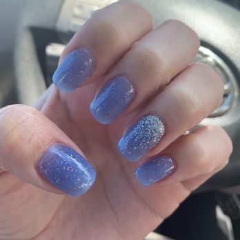Eva Nail Spa - Dip nails with ombré glitter! - Nail Salons Near Me - West Melbourne, Florida