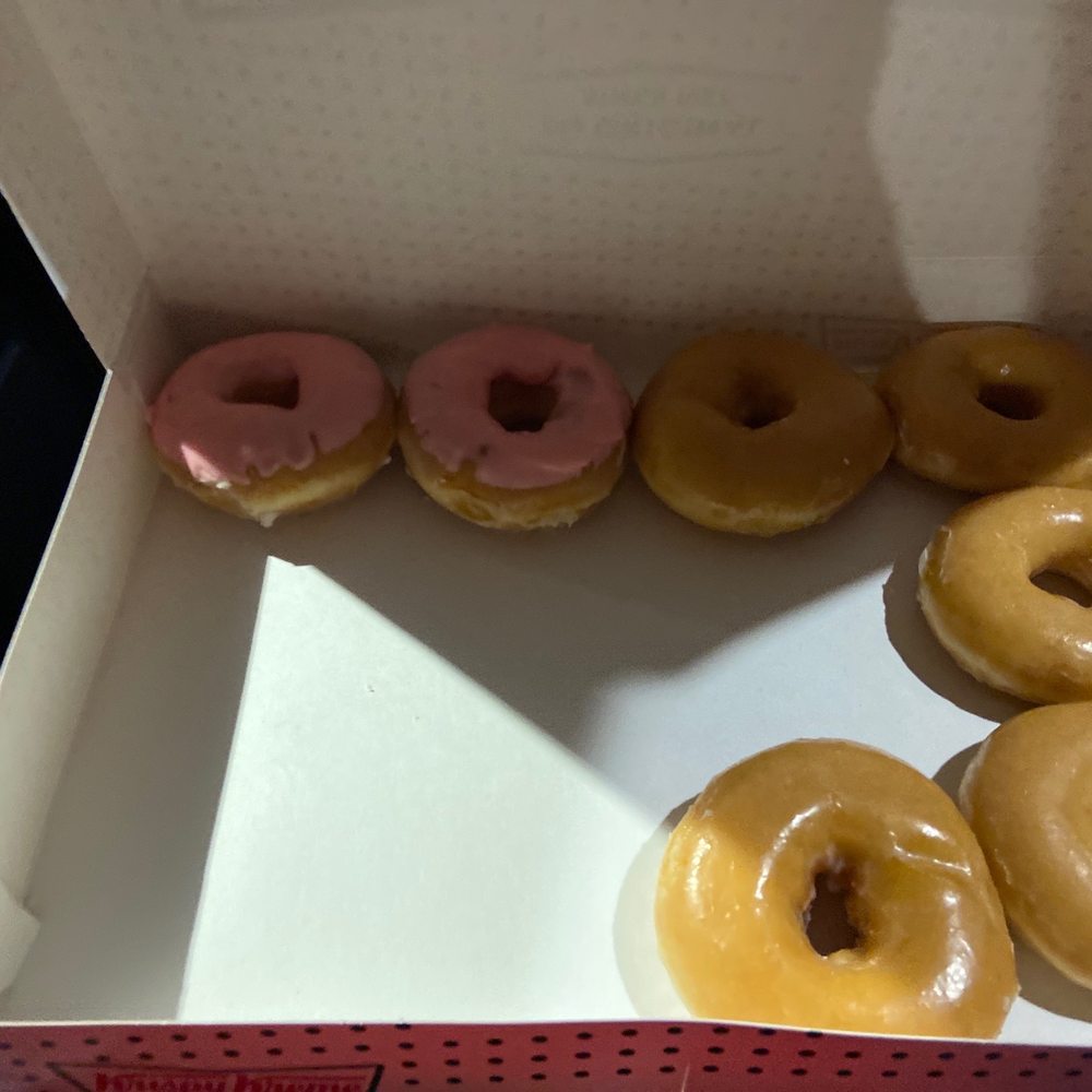 Krispy Kreme - a dozen krispy kreme doughnuts in a box - Donuts Near Me - Destin, Florida