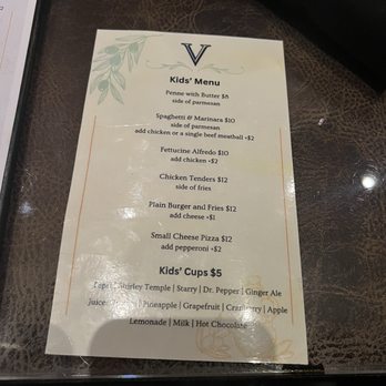 Vitello's Restaurant - Kids Menu - Italian Near Me - Studio City, California Vitello's Restaurant - Kids Menu - Italian Near Me - Studio City, California