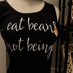Ellora Wellness - Eat beans, not beings organic cotton tank