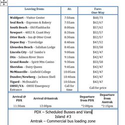 Caravan Airport Transportation - Daily Schedule