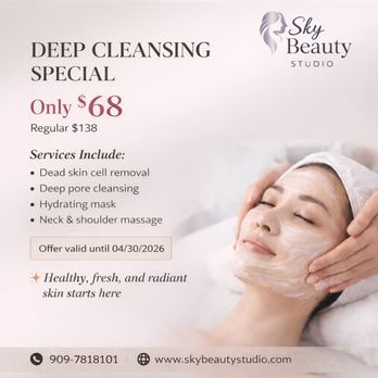 Sky Beauty Studio - New Customer Special - Skin Care Near Me - Ontario, California Sky Beauty Studio - New Customer Special - Skin Care Near Me - Ontario, California