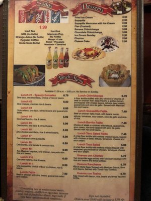Menu photo 2 Las Canteras Mexican Grill Superior, NE Menu photo 2 Las Canteras Mexican Grill Superior, NE