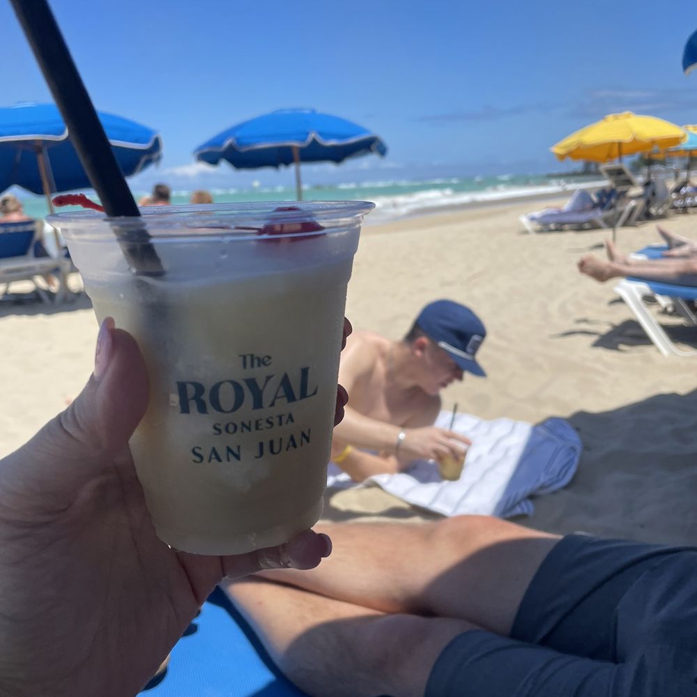 Ocean Breeze - Pina colada from the bar - Mediterranean Near Me - Carolina, Puerto Rico Ocean Breeze - Pina colada from the bar - Mediterranean Near Me - Carolina, Puerto Rico