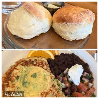 Inn Kensington - Biscuits & corn cilantro pancake - Breakfast & Brunch Near Me - Kensington, California Inn Kensington - Biscuits & corn cilantro pancake - Breakfast & Brunch Near Me - Kensington, California