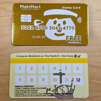 Maki Mart - Loyalty card - Japanese Near Me - Toronto, Ontario Maki Mart - Loyalty card - Japanese Near Me - Toronto, Ontario
