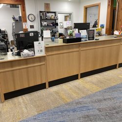 Upper Skagit Library - The front circulation desk at the Upper Skagit Library.