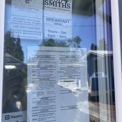 Food Smiths - Menu