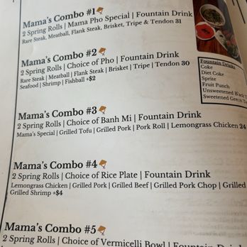 Mama Pho - Menu - Vietnamese Near Me - Honolulu, Hawaii