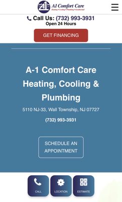 A-1 Comfort Care Heating, Cooling & Plumbing Logo