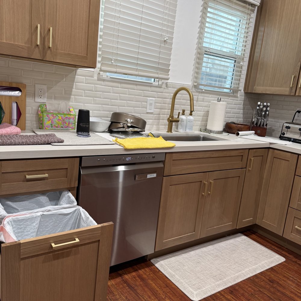Payless Kitchen Cabinets & Bath Makeover - Retractable trash receptical. - General Contractors Near Me - Glendale, California Payless Kitchen Cabinets & Bath Makeover - Retractable trash receptical. - General Contractors Near Me - Glendale, California