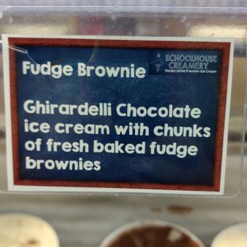 Schoolhouse Creamery - This one tastes just like brownie batter! - Ice Cream & Frozen Yogurt Near Me - Harlingen, Texas Schoolhouse Creamery - This one tastes just like brownie batter! - Ice Cream & Frozen Yogurt Near Me - Harlingen, Texas