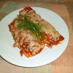 Enchiladas with refried beans & cheese