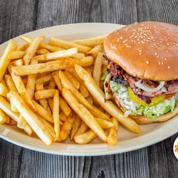World Famous Cali Burgers & Grill - California Burger With Fries