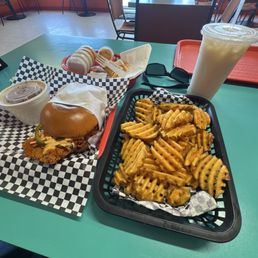 #1 with Mac and Cheese and Fries