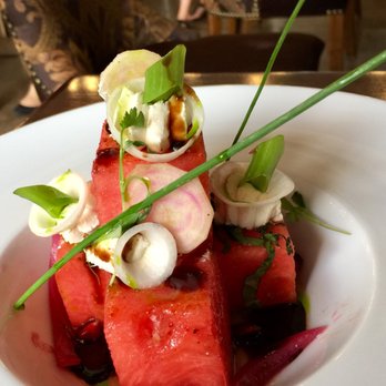 Maison Pucha Bistro - watermelon salad - French Near Me - Houston, Texas Maison Pucha Bistro - watermelon salad - French Near Me - Houston, Texas
