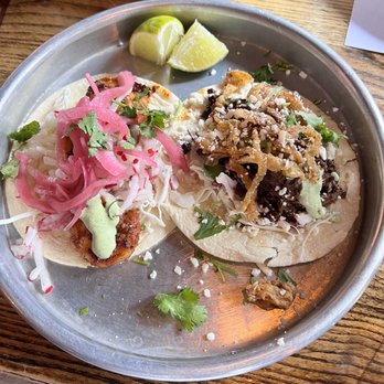 Magpie & Stump Restaurant - Shrimp taco, bison taco - Mexican Near Me - Banff, Alberta