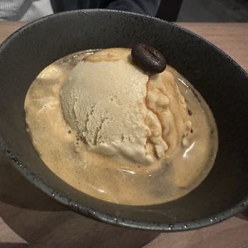 Sorella - DOUBLE SHOT AFFOGATO  espresso gelato, brown butter crumb - Italian Near Me - San Francisco, California