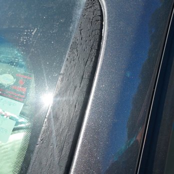 Aqua Clean Car Wash - Damage to the rubber area by the front window - Car Wash Near Me - La Mesa, California Aqua Clean Car Wash - Damage to the rubber area by the front window - Car Wash Near Me - La Mesa, California