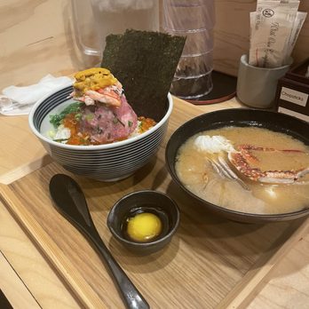 Totoya - Tokujo Negitoro Bowl with Crab Miso Soup - Sushi Bars Near Me - Honolulu, Hawaii Totoya - Tokujo Negitoro Bowl with Crab Miso Soup - Sushi Bars Near Me - Honolulu, Hawaii
