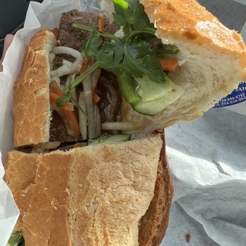 Saigon's Bakery / Banh Mi Saigon - 6. Nem Bo Nuong Sandwich on Round Bread - Vietnamese Near Me - Garden Grove, California Saigon's Bakery / Banh Mi Saigon - 6. Nem Bo Nuong Sandwich on Round Bread - Vietnamese Near Me - Garden Grove, California