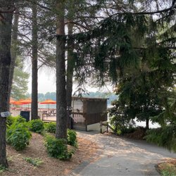 Tiki Bar & Garden - View of the bar overlooking the lake